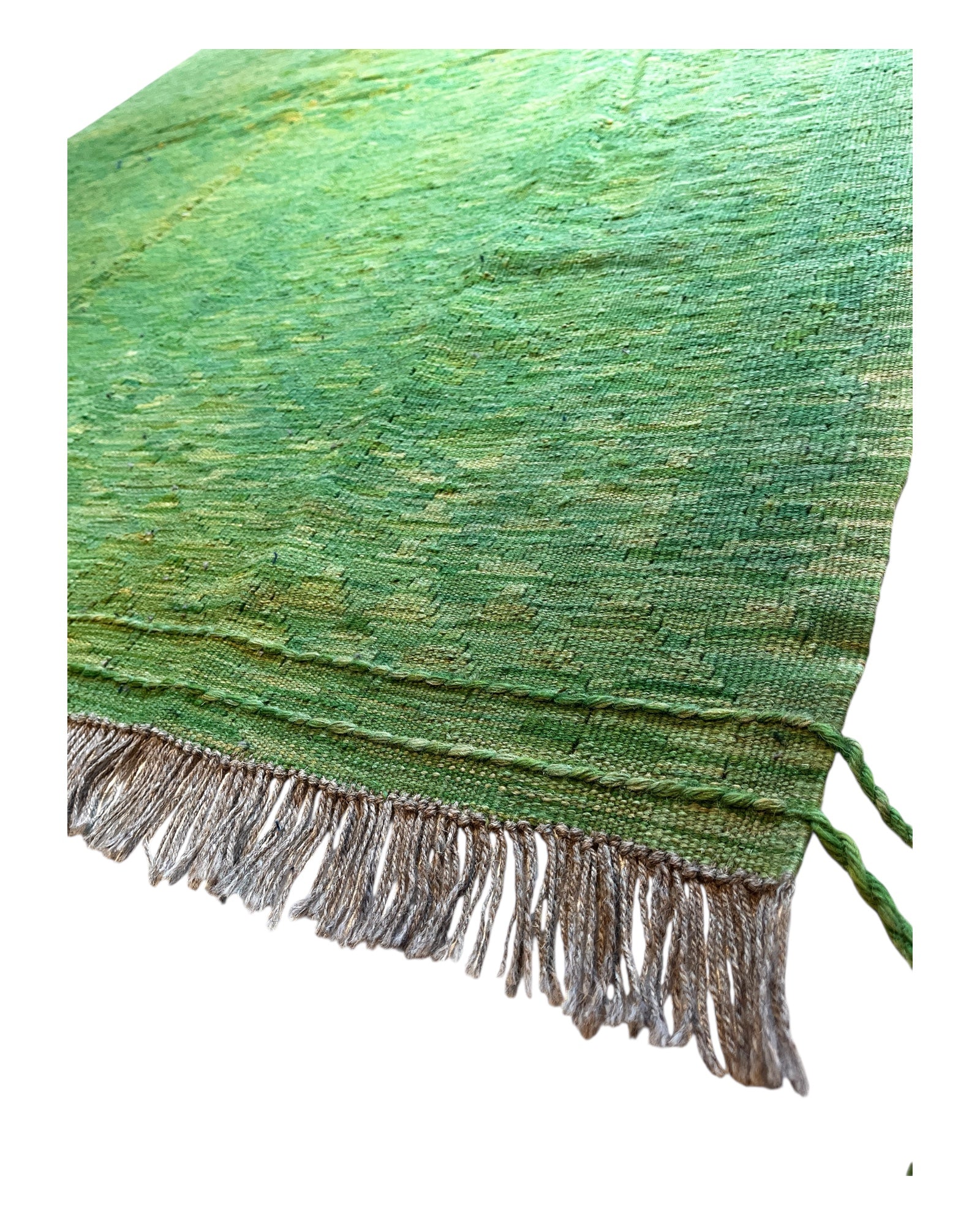 250cm x 170cm Shades of Green Maymana Kilim