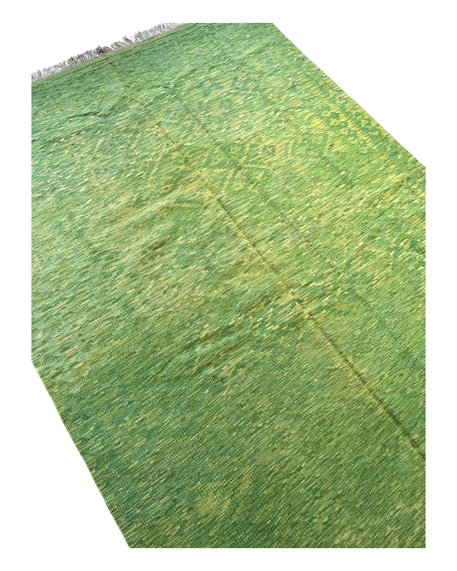 250cm x 170cm Shades of Green Maymana Kilim