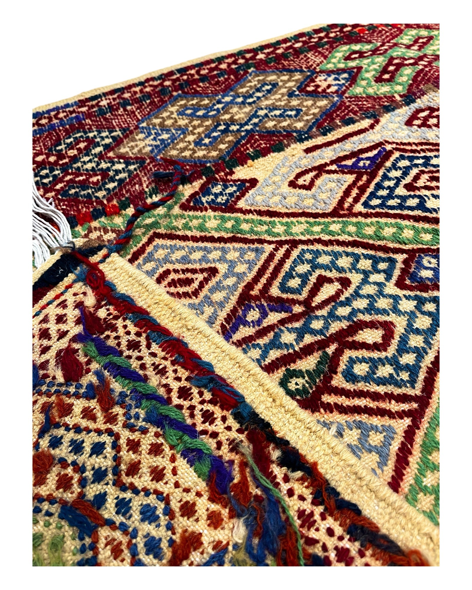 148cm x 100cm Colourful Turkoman Kilim