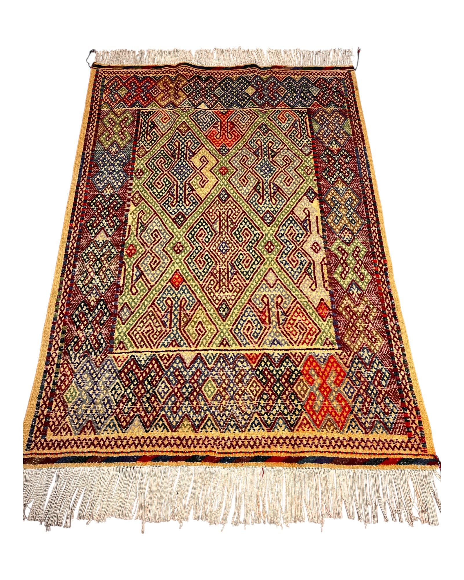 148cm x 100cm Colourful Turkoman Kilim