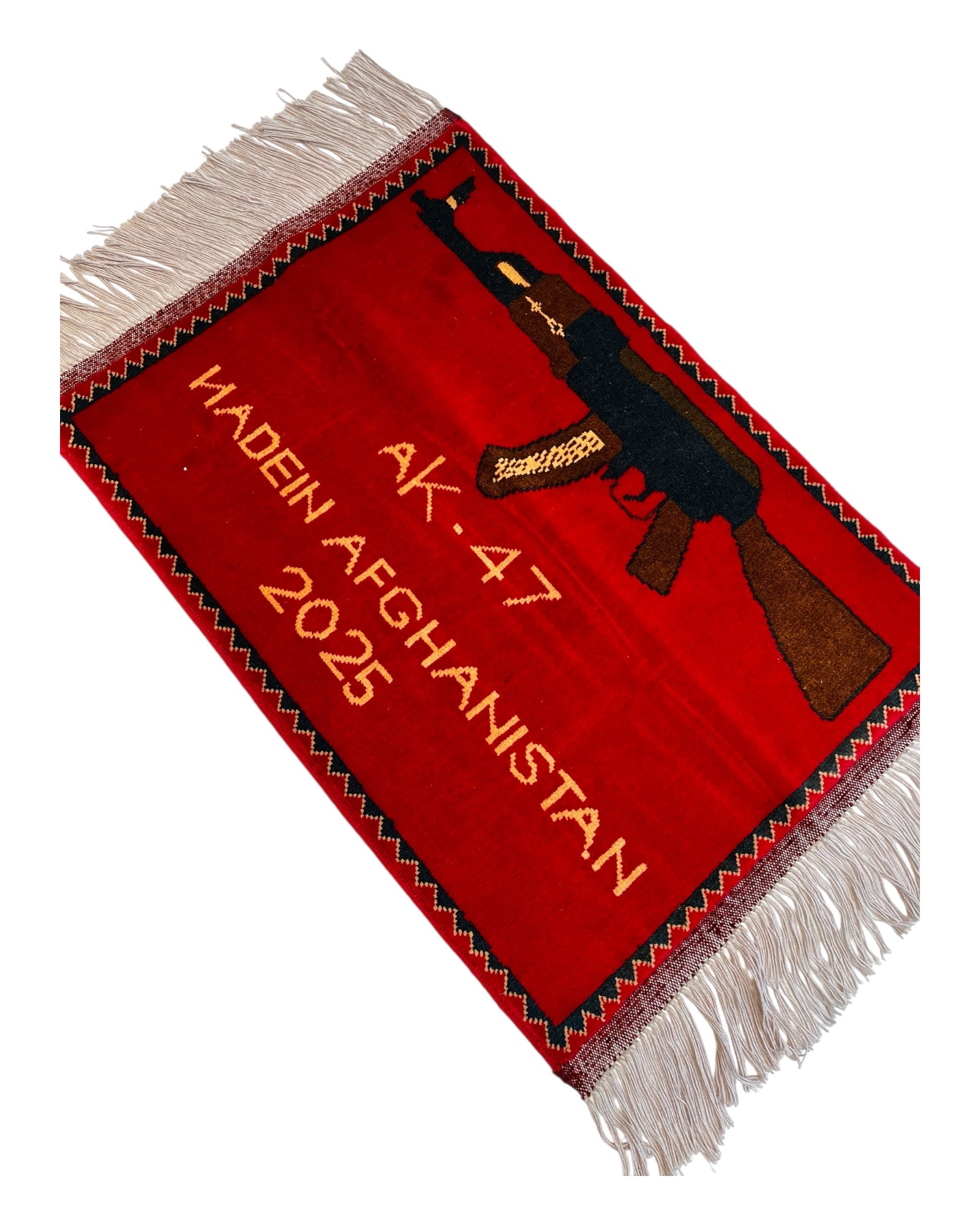 79cm x 56cm Red AK-47 2025 War Rug