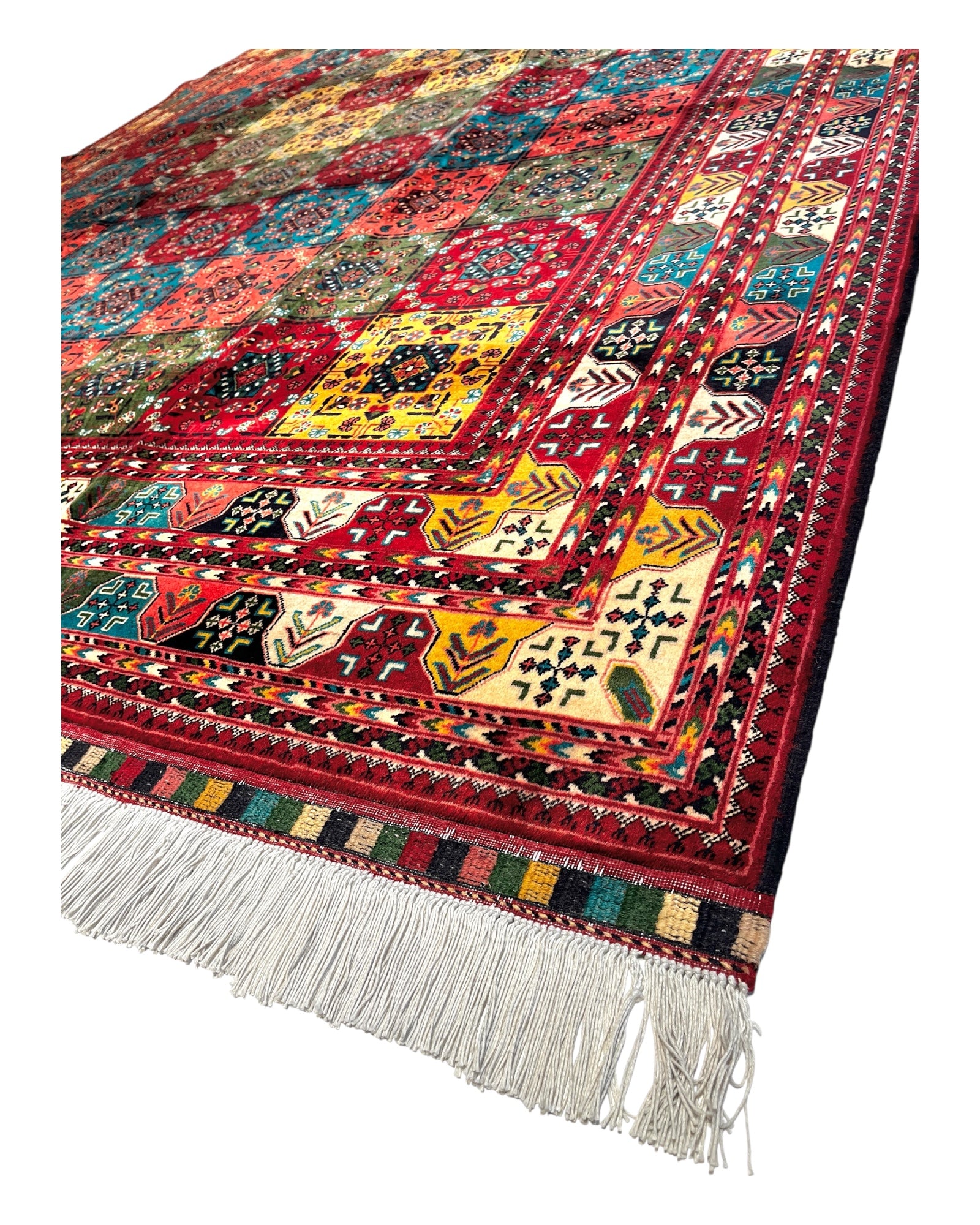 Extra Large Multi-coloured Tile Rug 352cm x 250cm