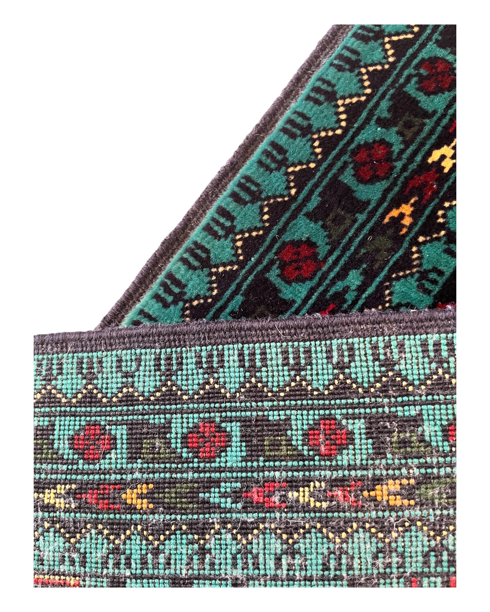 86cm x 60cm Teal Afghan Doormat