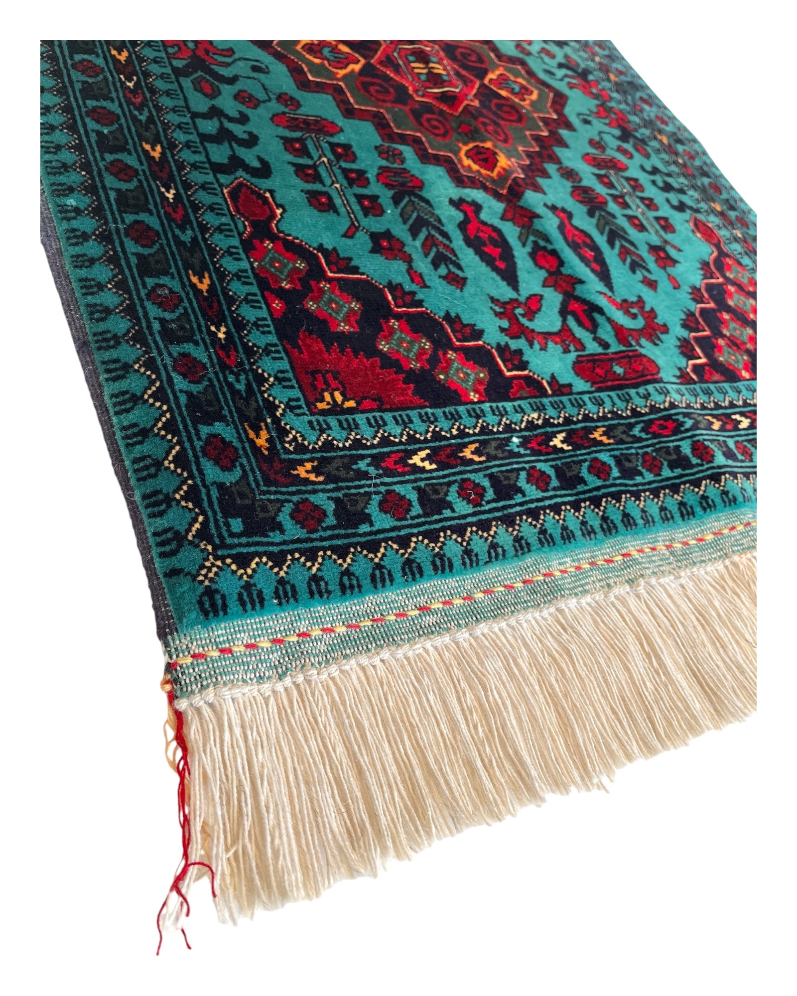 86cm x 60cm Teal Afghan Doormat