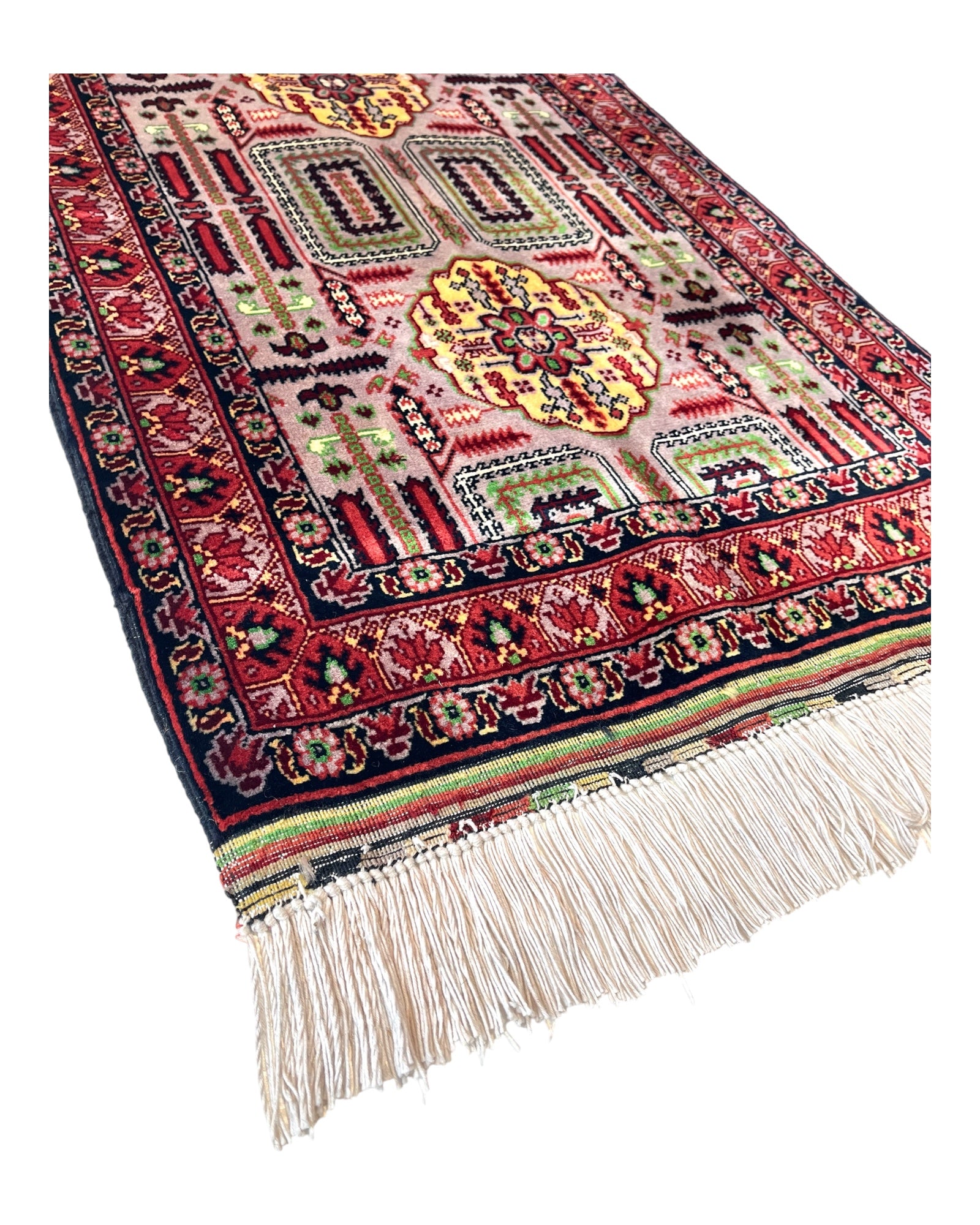 94cm x 59cm Red & Grey Afghan Doormat