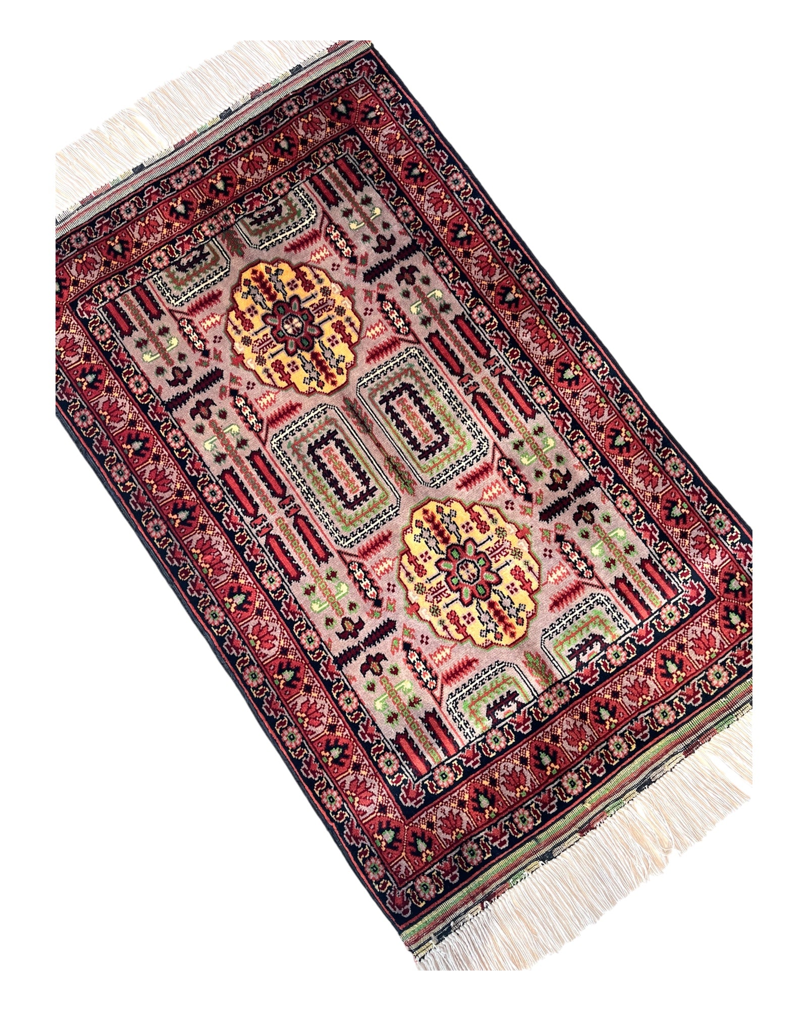 94cm x 59cm Red & Grey Afghan Doormat