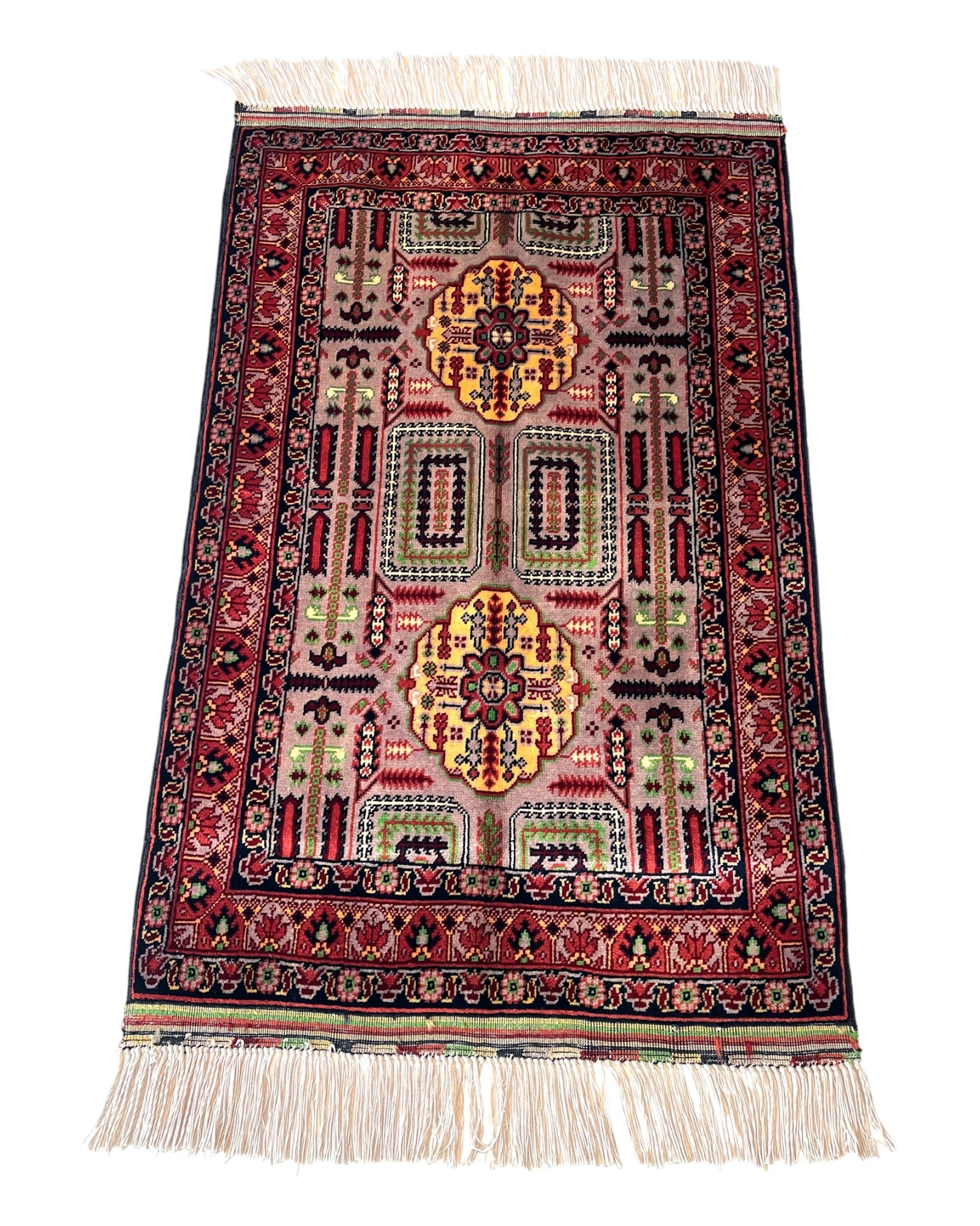 94cm x 59cm Red & Grey Afghan Doormat