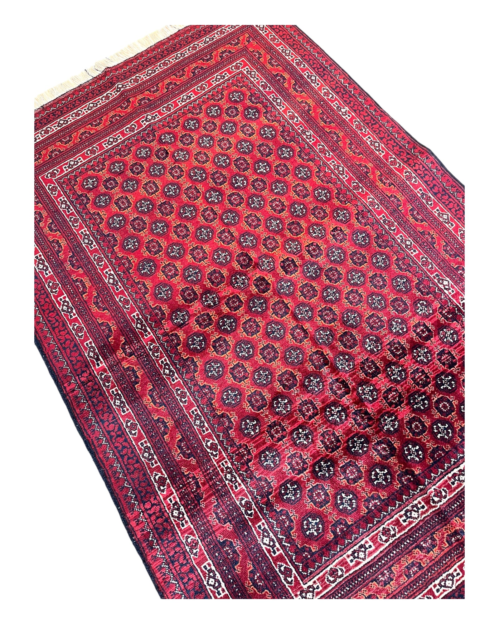 145cm x 102cm Red Khuwaja Roshnai Rug