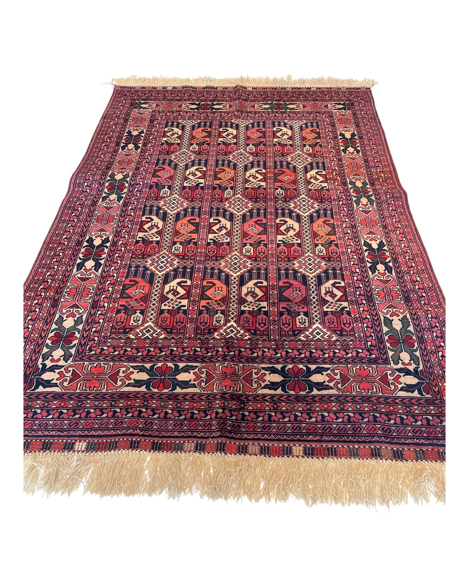 150cm x 104cm Pink Ala Bakhmal Rug