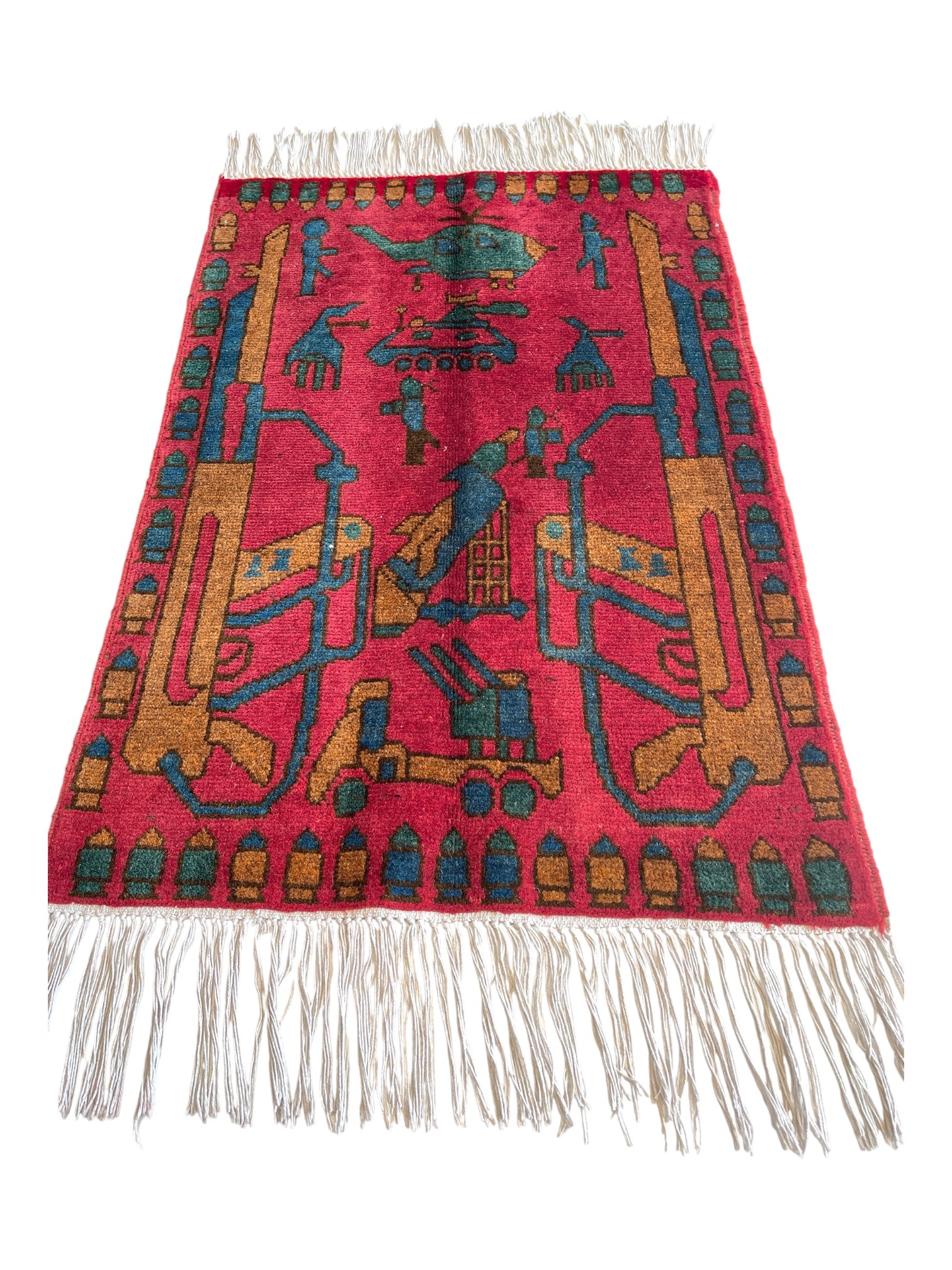 86cm x 60cm Launcher & Bullets War Rug