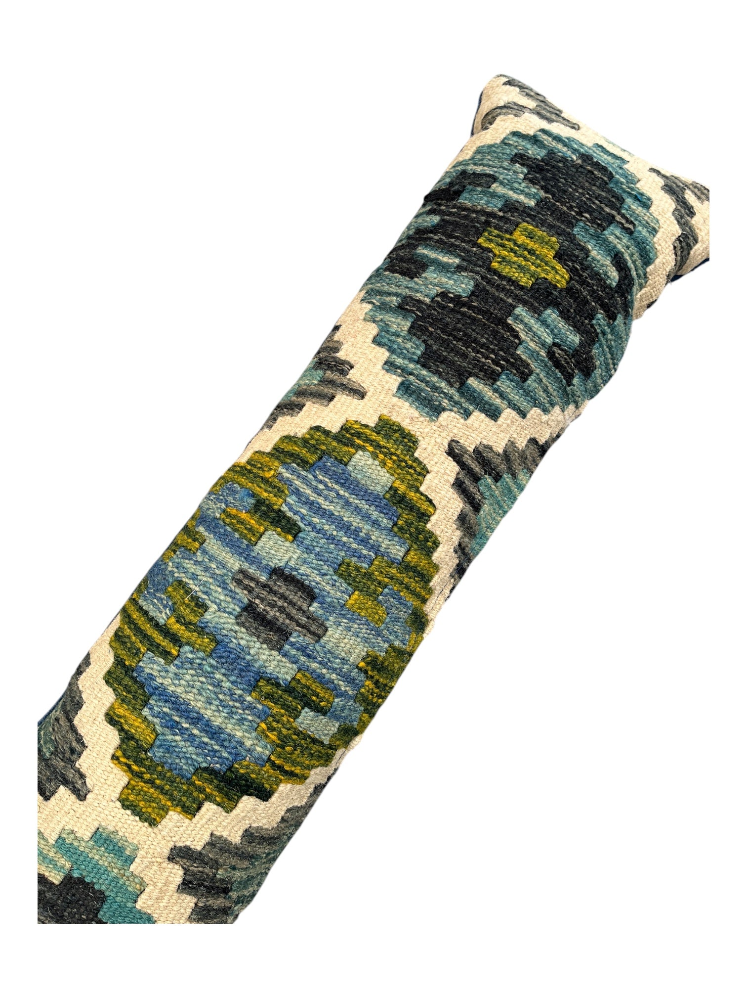 Turquoise & White Draught Excluder