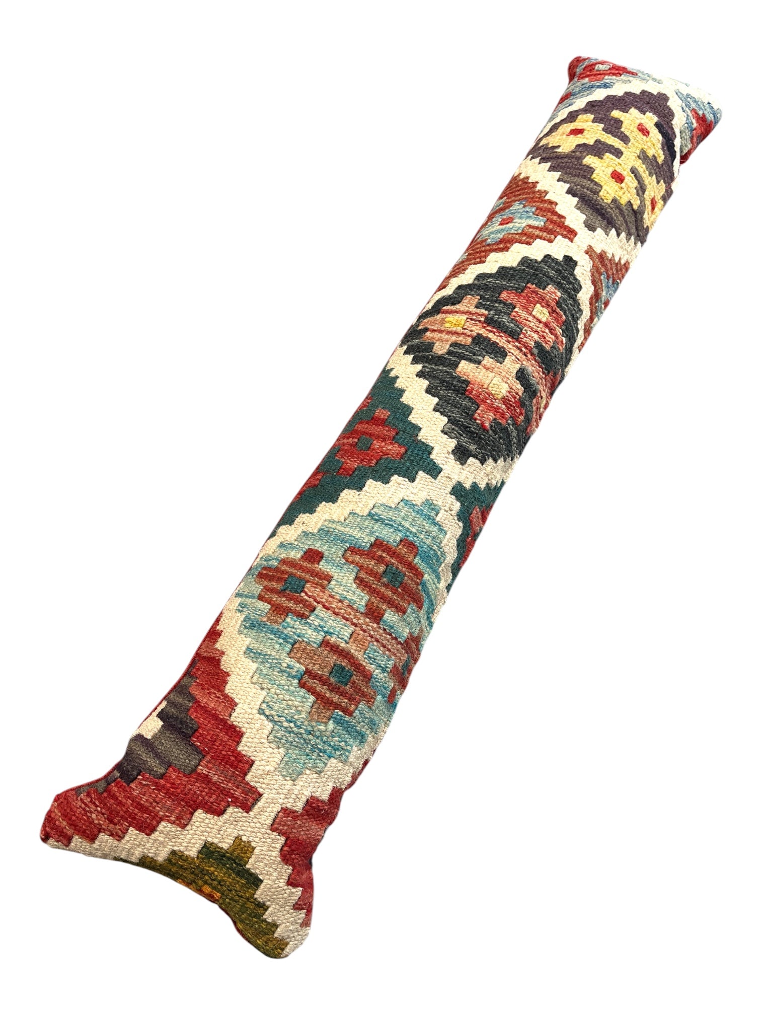 Green, Turquoise & White Draught Excluder