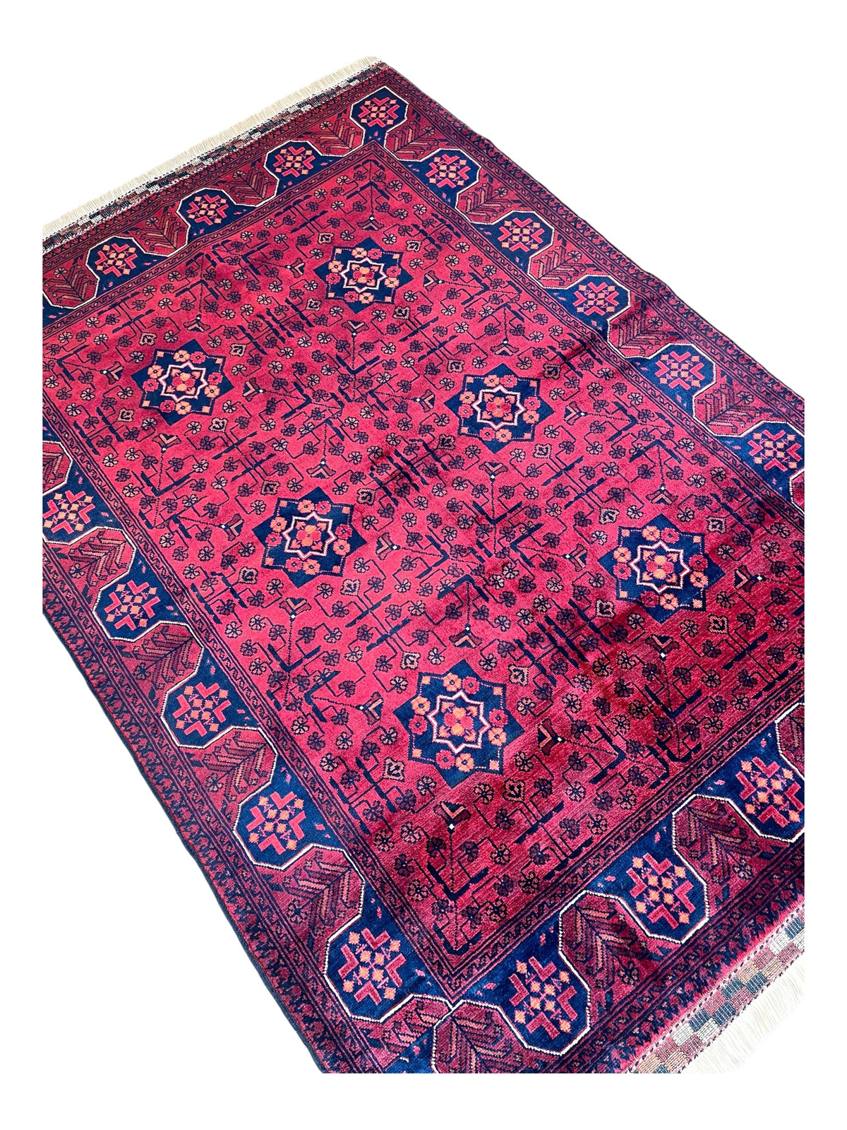 170cm x 122cm Red Andkhoy Rug